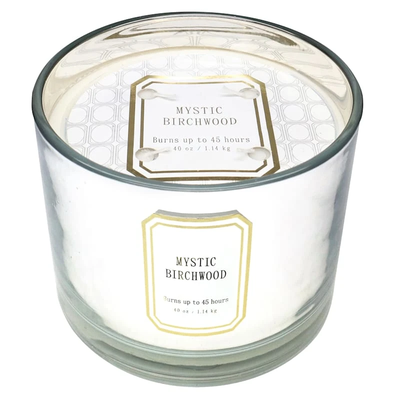 Providence Mystic Birchwood Scented Jar Candle, 40oz
