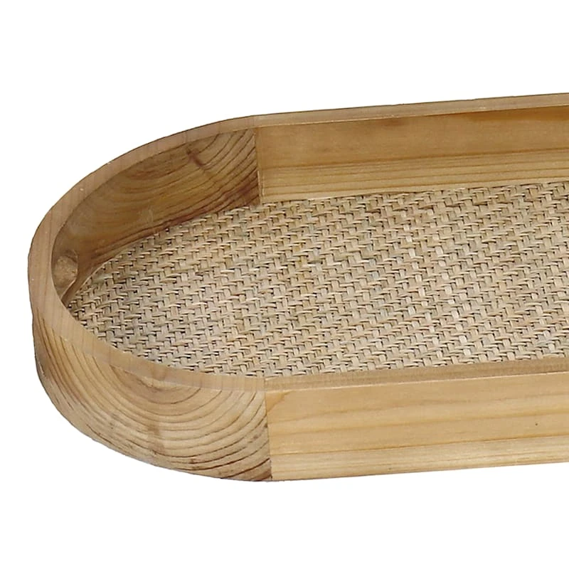 Providence Oval Wooden Tray, Large - Image 2