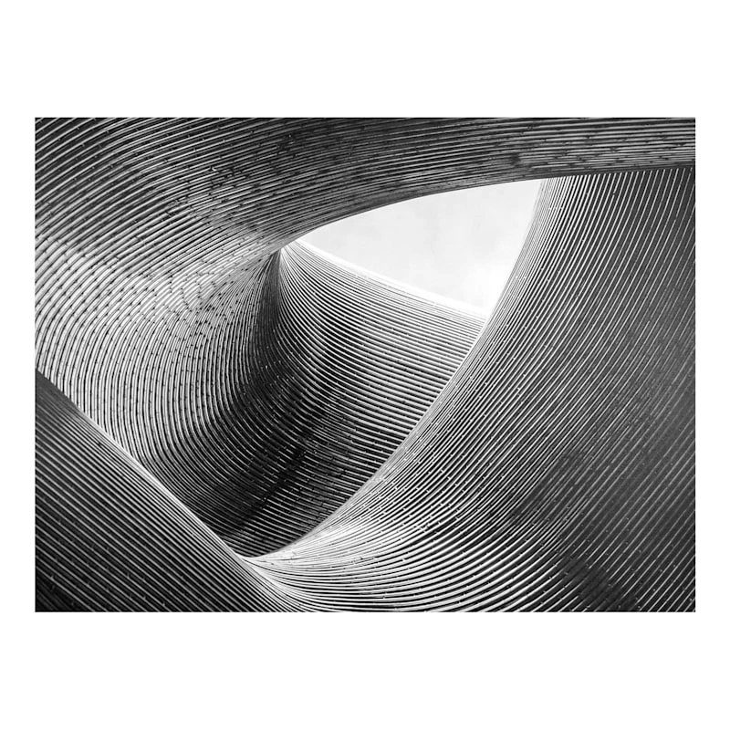 Published Black & White Abstract Textured Canvas Wall Art, 40x30