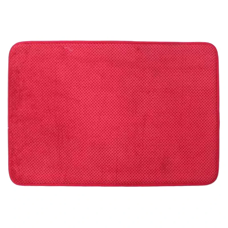 Red Chenille Kitchen Mat, 20x32
