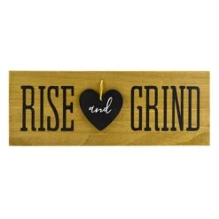 Rise & Grind Wall Art, 15x6