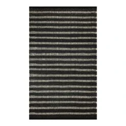 SHIRE STRIPE IVRY/BLK 27X45