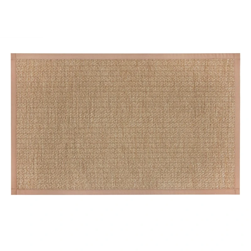 Solid Natural Textured Puff-Back Kitchen Mat, 21x34
