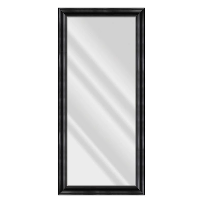 Sophia Black Beveled Wall Mirror, 31x65