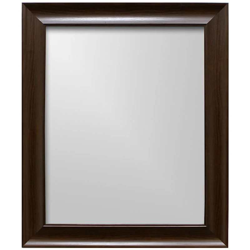 Sophia Mocha Framed Wall Mirror, 21x25