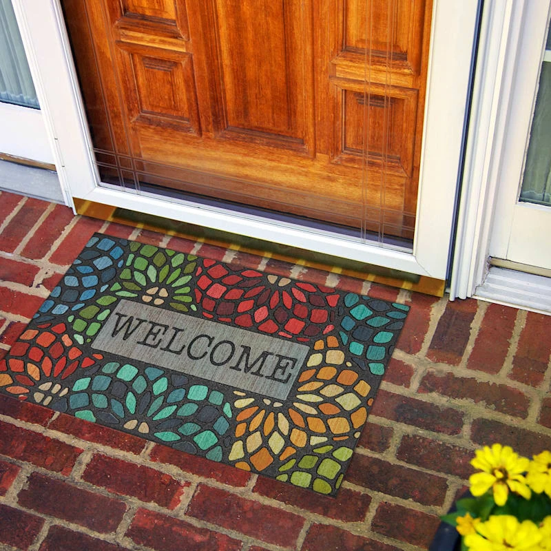 Stained Glass Welcome Doormat, 18x30 - Image 3