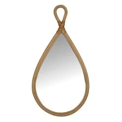 Teardrop Shaped Wall Mirror, 11x22