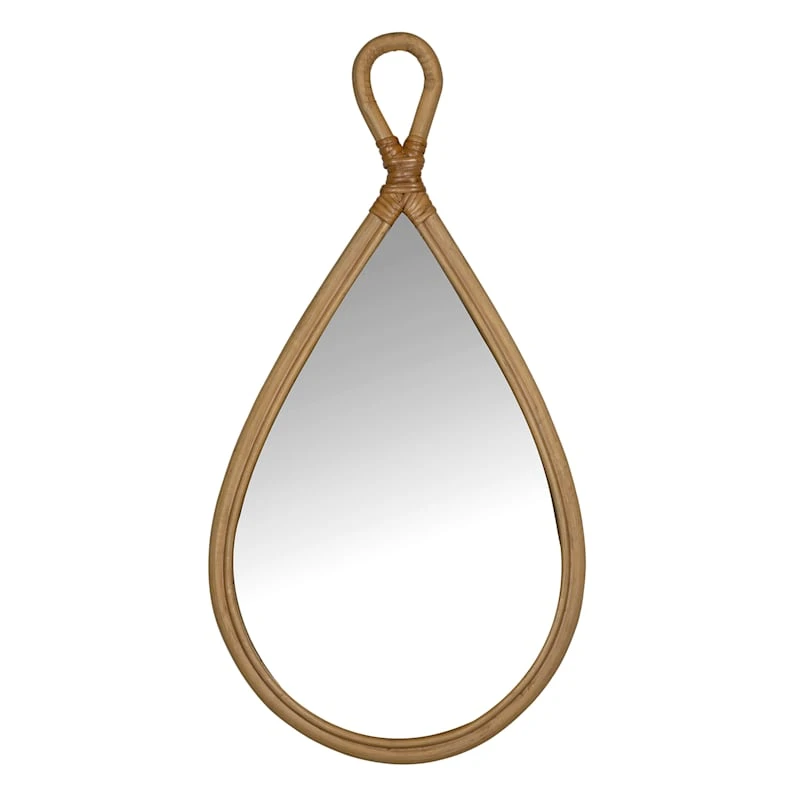 Teardrop Shaped Wall Mirror, 11x22