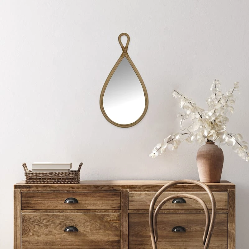 Teardrop Shaped Wall Mirror, 11x22 - Image 2