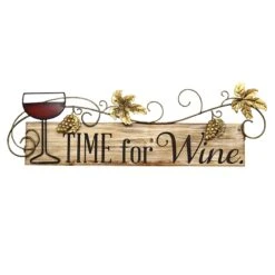 Time For Wine Wall Art, 20x6