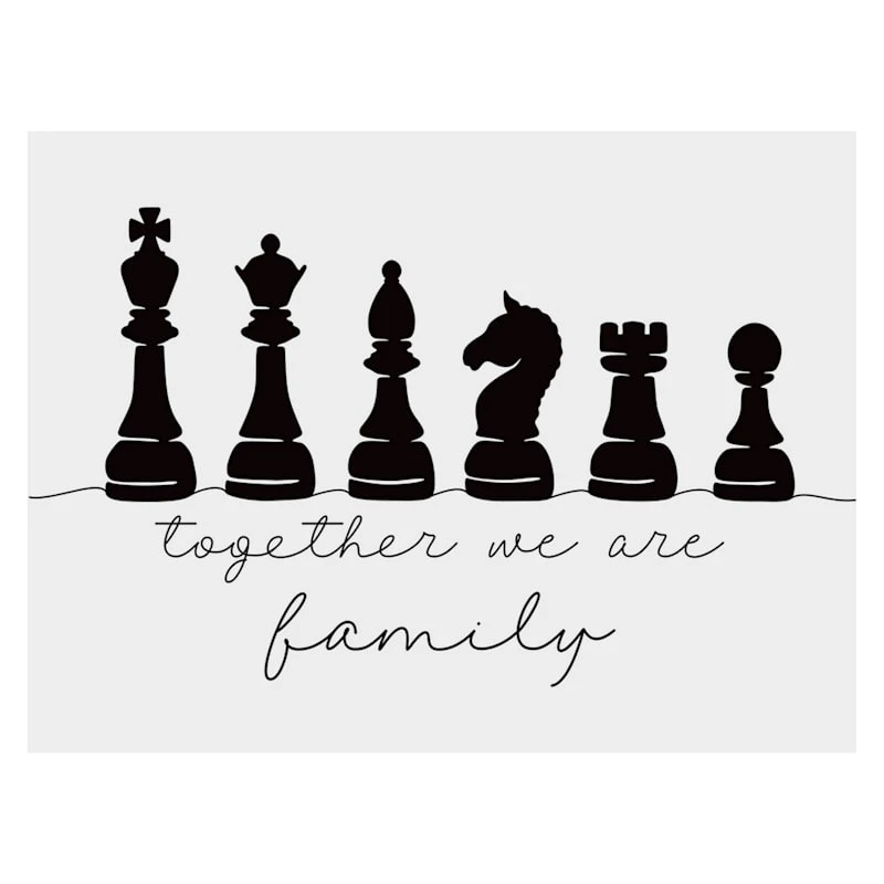 Together We Are Family Canvas Wall Art, 16x12