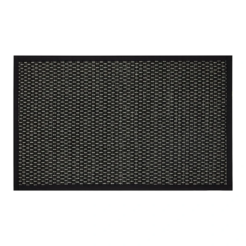 Tonal Dark Grey Puff-Back Kitchen Mat, 21x34