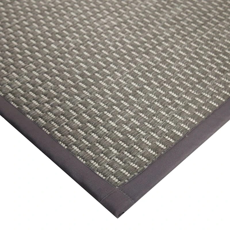 Tonal Lite Grey Puff-Back Kitchen Mat, 22x60 - Image 2