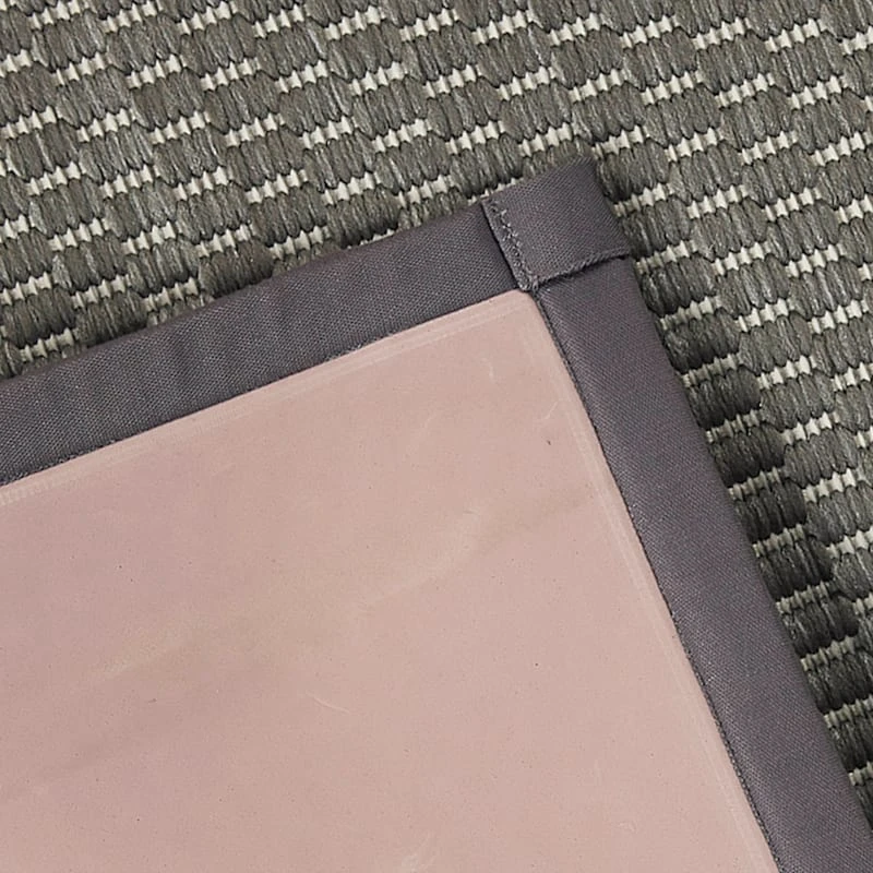 Tonal Lite Grey Puff-Back Runner, 21x34 - Image 6