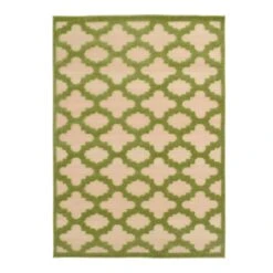 Torino Green Trellis Area Rug, 5x7