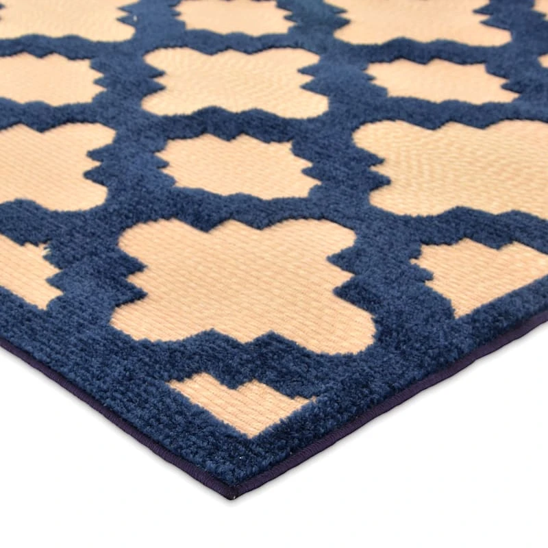 Torino Navy Blue Trellis Area Rug, 5x7 - Image 2