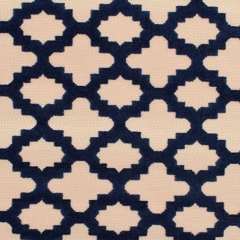 Torino Navy Blue Trellis Area Rug, 5x7 - Image 4