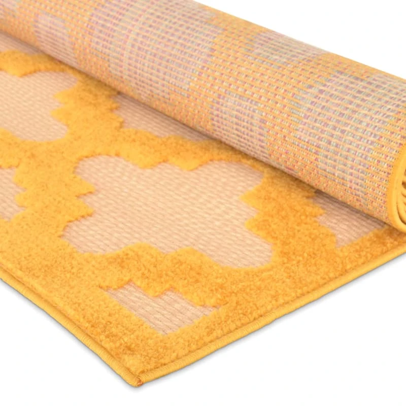 Torino Yellow Trellis Area Rug, 5x7 - Image 3