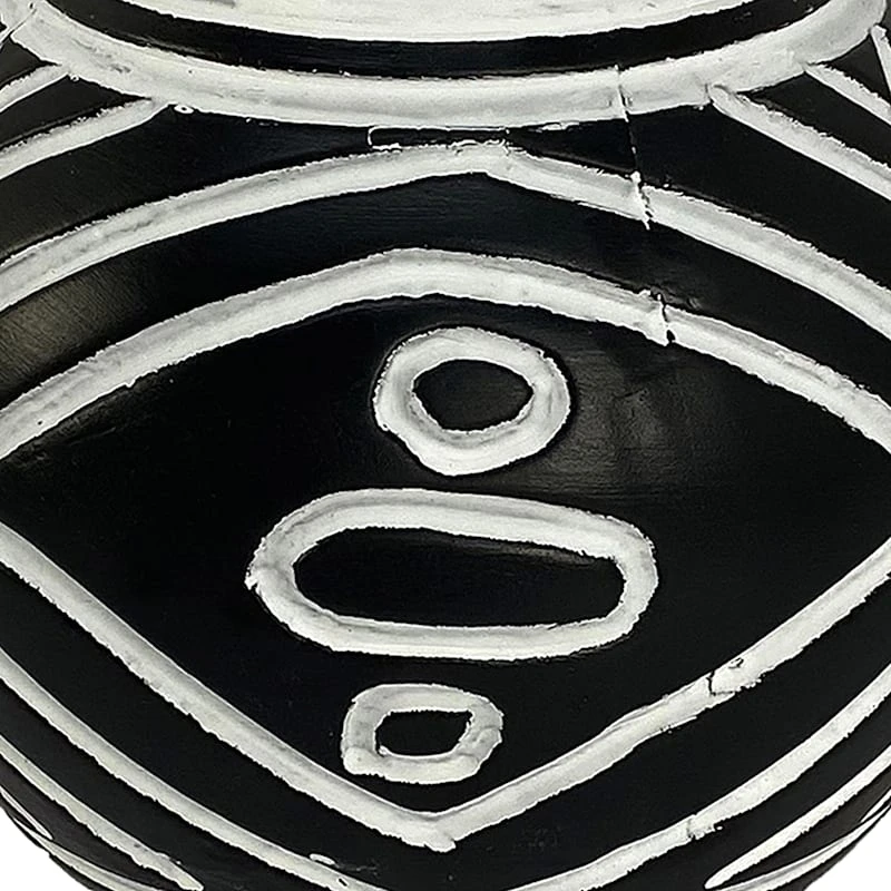 Tracey Boyd Black & White Ceramic Vase, 6" - Image 2