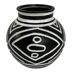 Tracey Boyd Black & White Ceramic Vase, 6"