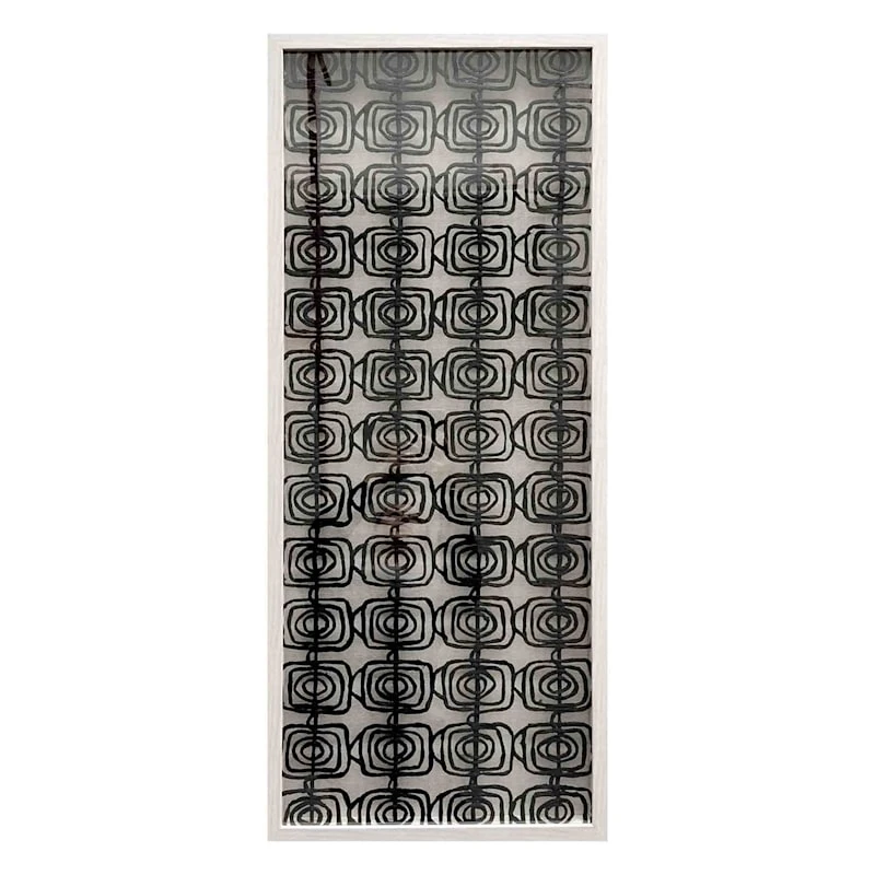 Tracey Boyd Glass Framed Rice Paper Wall Art, 17x41