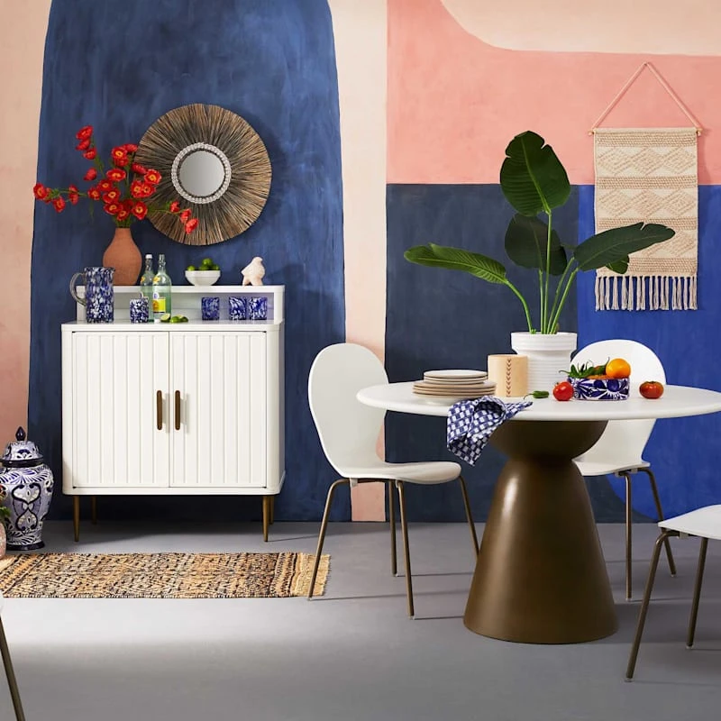 Tracey Boyd Natural Seagrass Round Wall Mirror, 24" - Image 2