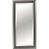 Triple Beaded Silver Floor Mirror, 32x66