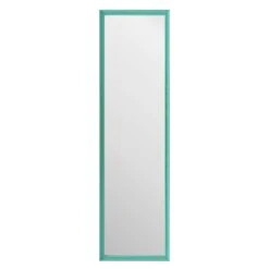 Turquoise Ornate Leaner Mirror, 14x50