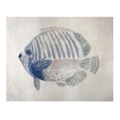 Ty Pennington Blue Fish Canvas Wall Art, 20x16