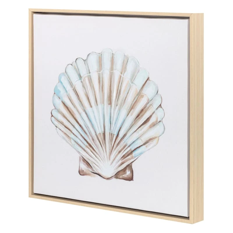 Ty Pennington Framed Shell Canvas Wall Art, 12" - Image 2