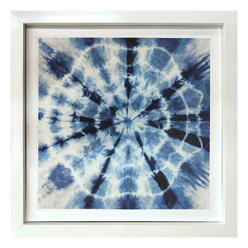 Ty Pennington Glass Framed Tie Dye Print Wall Decor, 34"