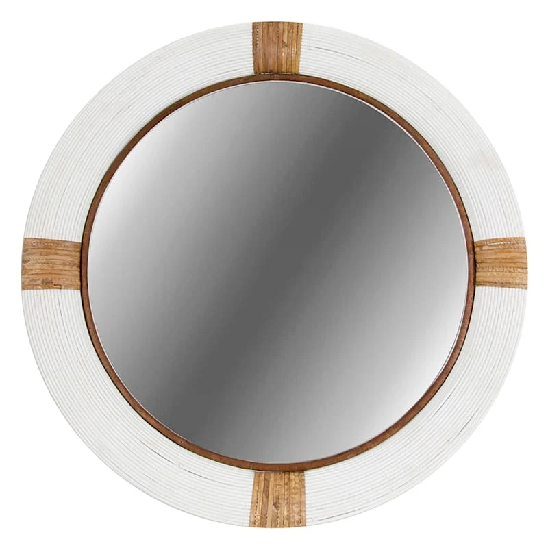 Ty Pennington Nautical Round Wall Mirror, 24"