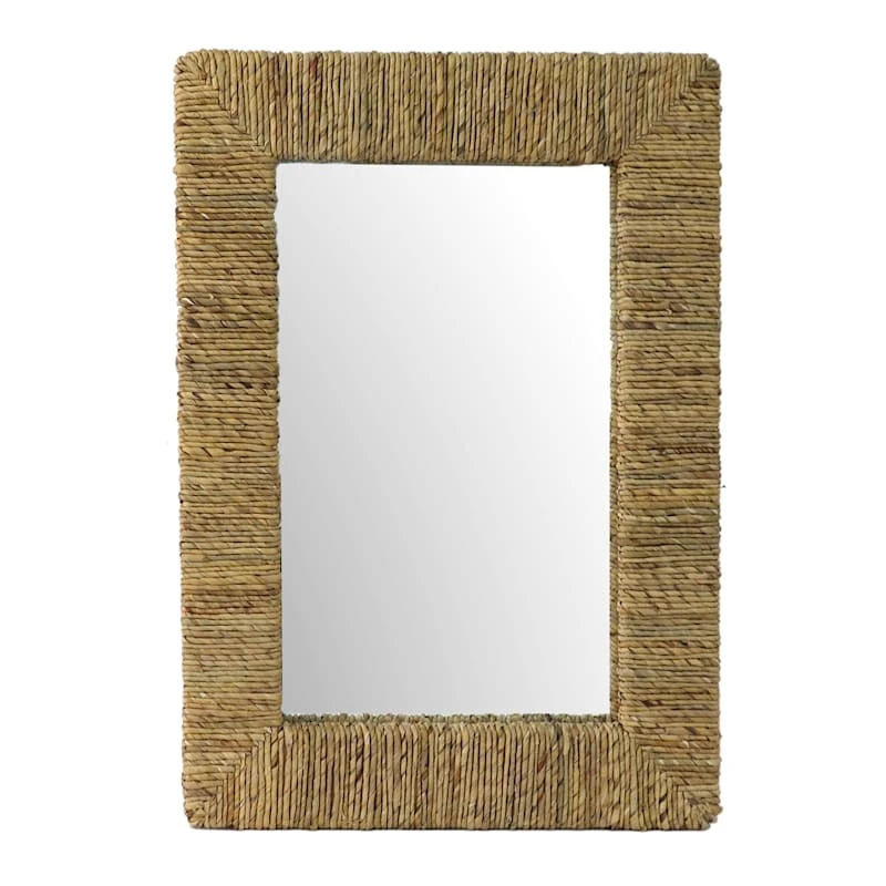 Ty Pennington Straw Framed Wall Mirror, 24x32