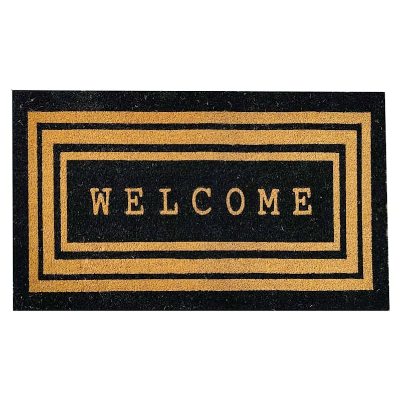 Welcome Coir Doormat 22x47
