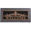 Welcome Coir Mat With Rubber Border, 22x47