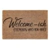 Welcome-Ish Coir Mat, 18x30