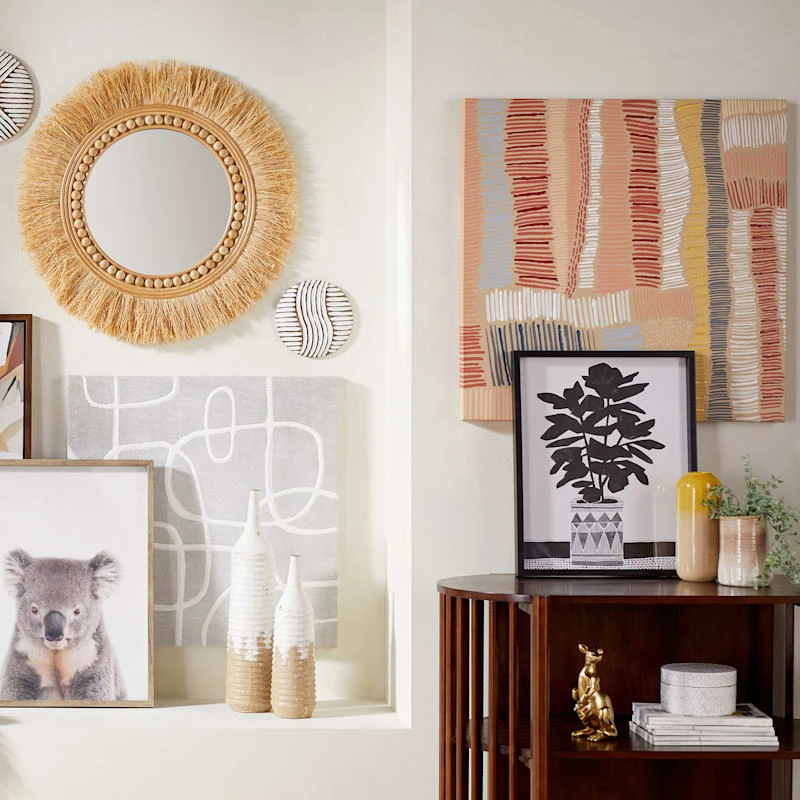 White Round Decorative Box, 6" - Image 3