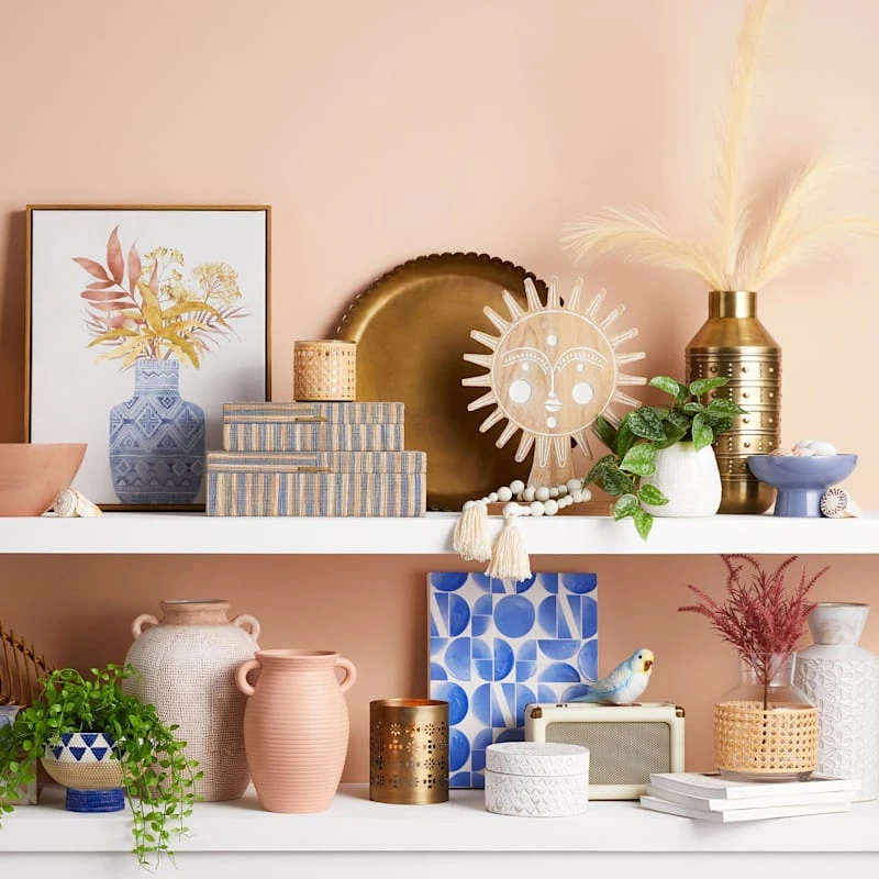 White Round Decorative Box, 6" - Image 5