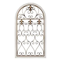 Wood Metal Arch Wall Art, 18x32