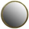 Yellow Accent Round Wall Mirror, 7"