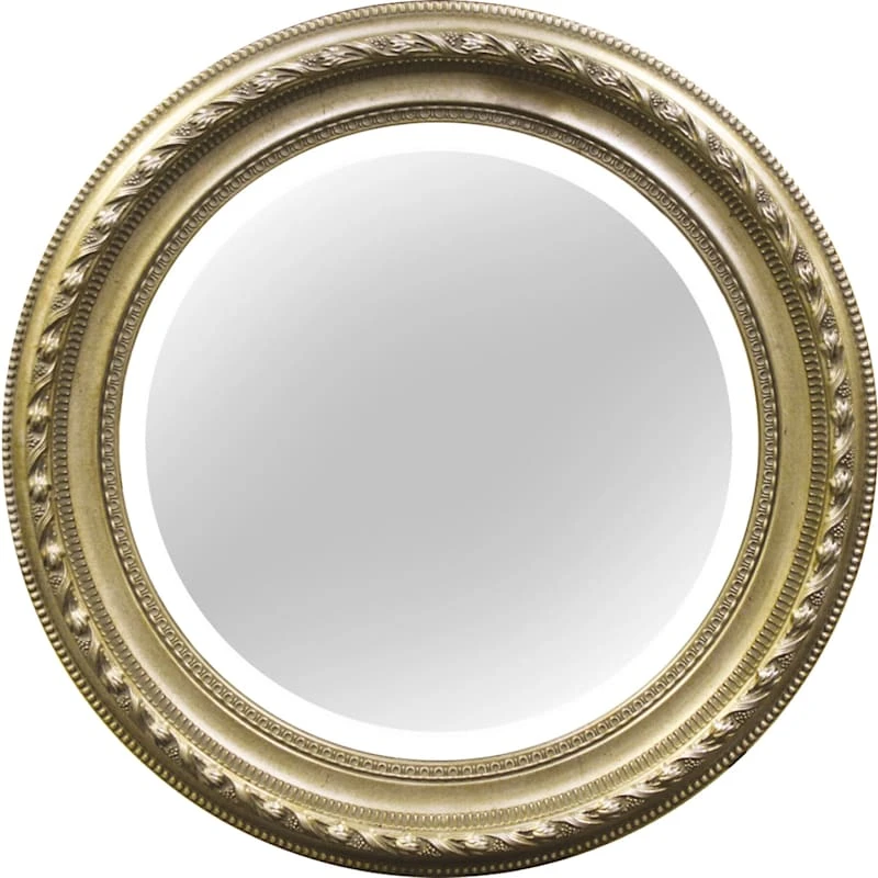 Yellow Gallery Round Wall Mirror, 32"